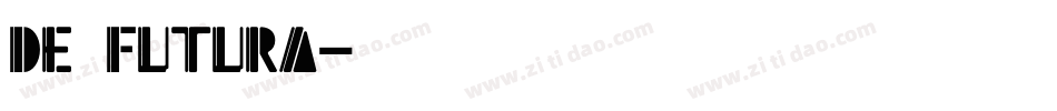 De Futura字体转换